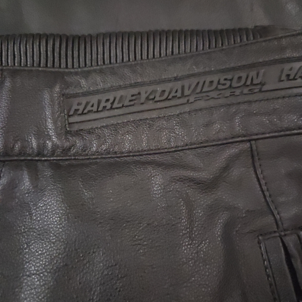 Harley Davidson Fx0054 Ballistic Leather Nylon Pant 34 - Picture 6 of 8